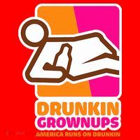 Drunkin Grownups Adult Party Sarcastic Drinking Santa Hat thumb 1
