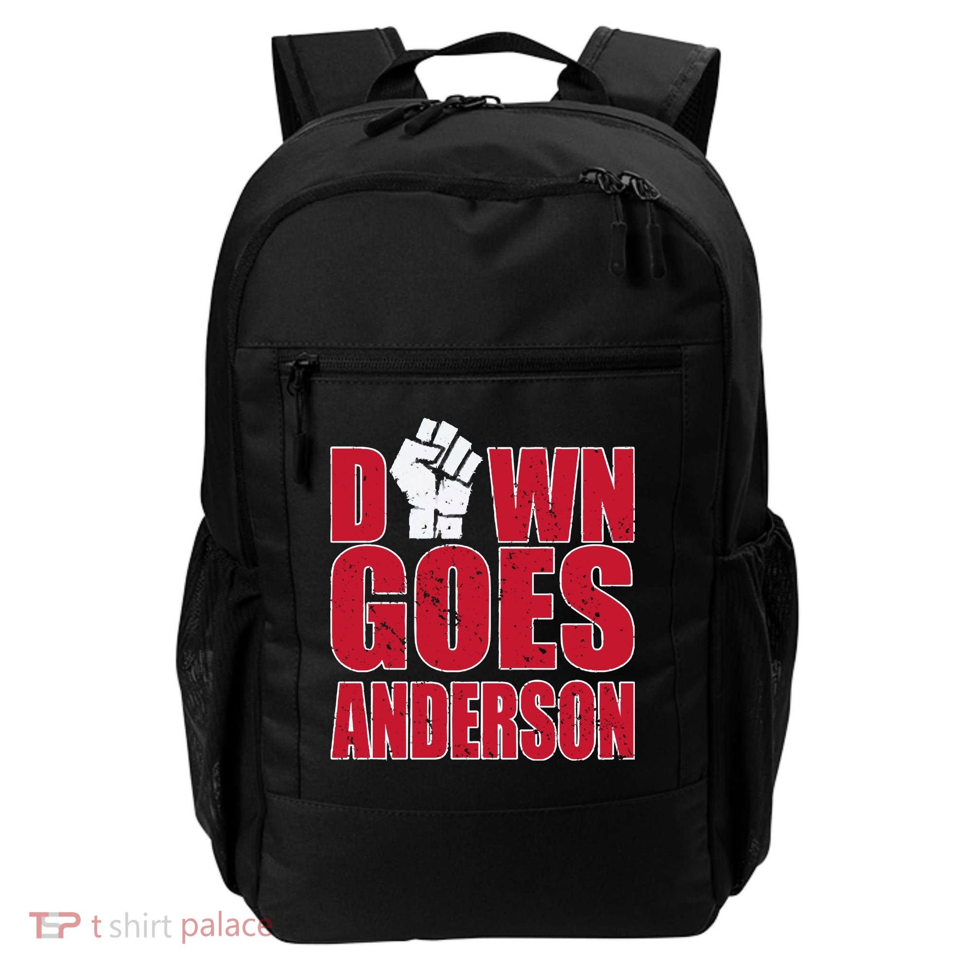 DOWN GOES ANDERSON FUNNY BASEBALL Backpack