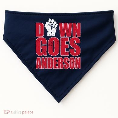 DOWN GOES ANDERSON FUNNY BASEBALL USA-Made Doggie Bandana