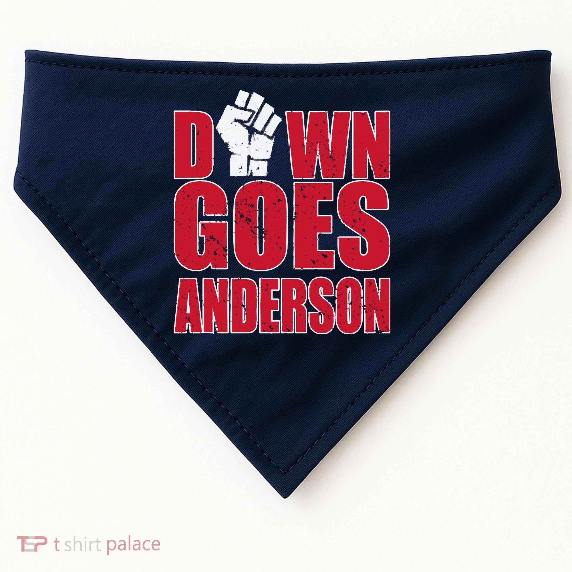 DOWN GOES ANDERSON FUNNY BASEBALL USA-Made Doggie Bandana