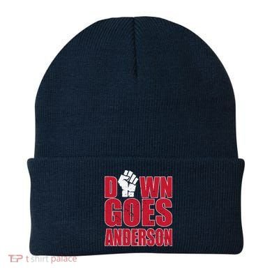 DOWN GOES ANDERSON FUNNY BASEBALL Beanie