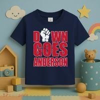 DOWN GOES ANDERSON FUNNY BASEBALL Toddler T-Shirt thumb 3