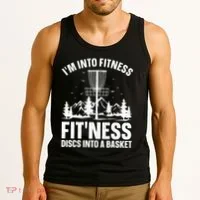 Disc Golf Art Disc Golfer Player Disc Golf Tank Top thumb 3