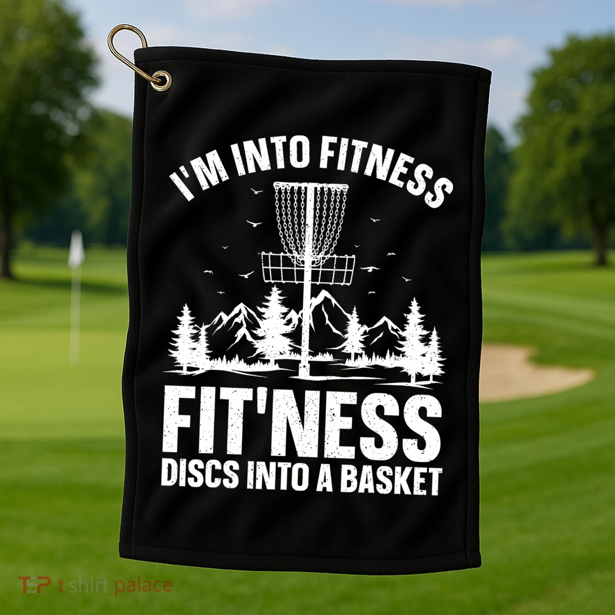 Disc Golf Art Disc Golfer Player Disc Golf Golf Towel