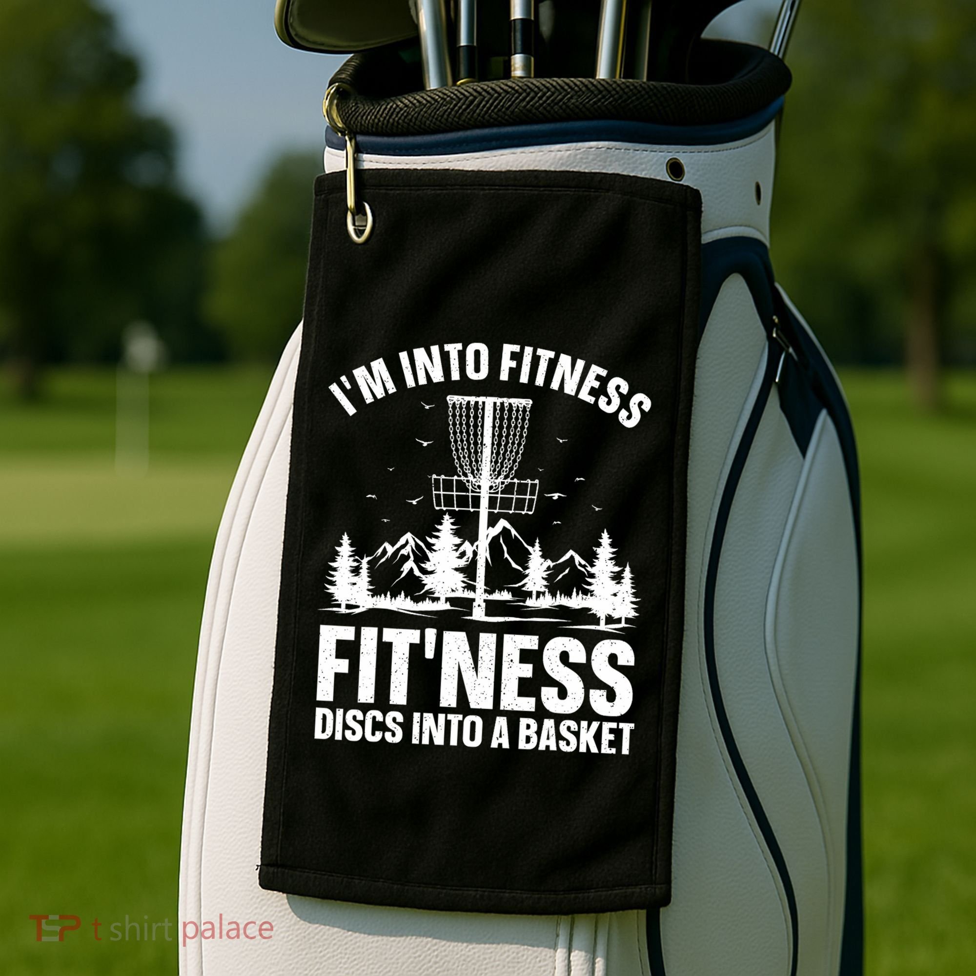 Disc Golf Art Disc Golfer Player Disc Golf Golf Towel