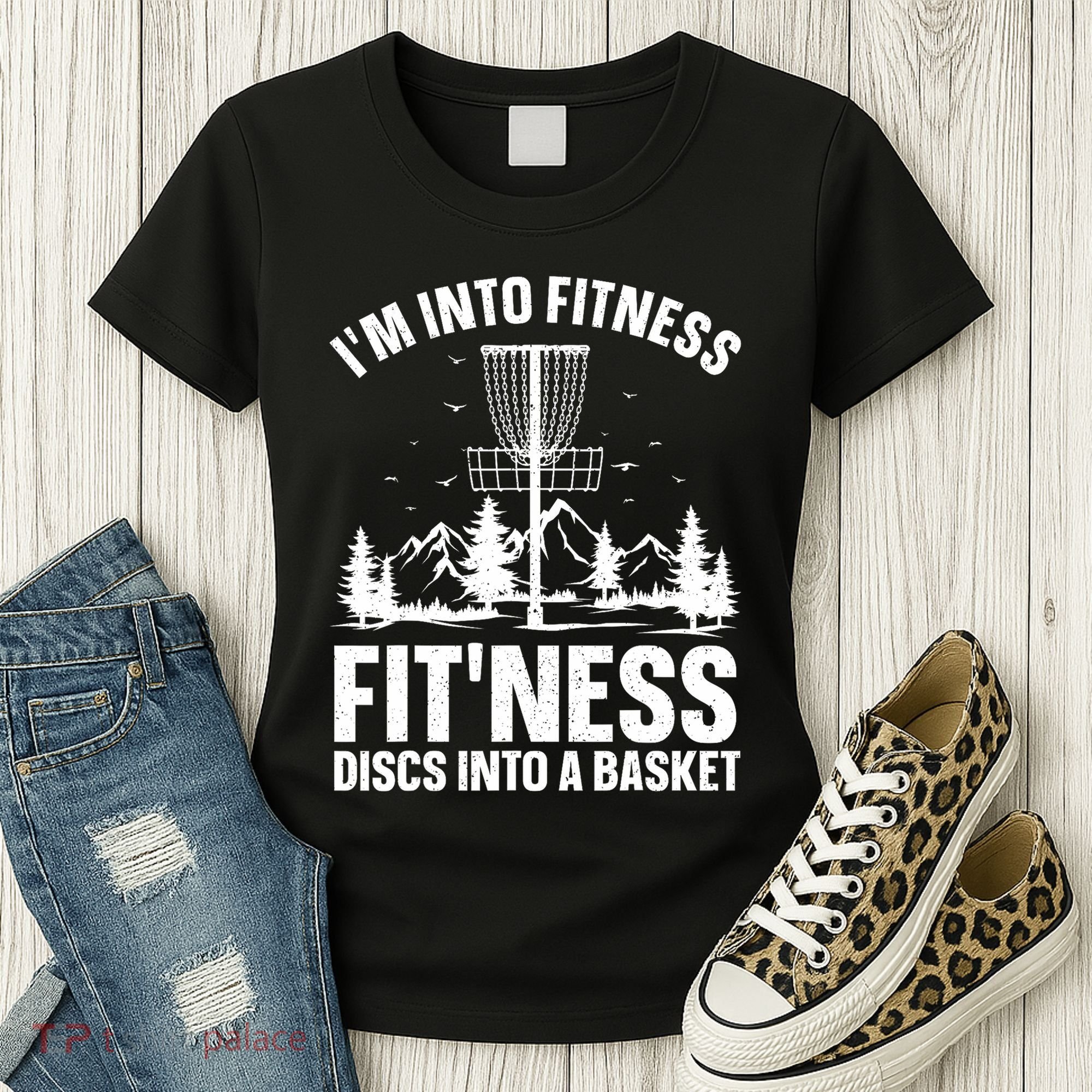 Disc Golf Art Disc Golfer Player Disc Golf Women's T-Shirt