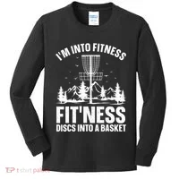 Disc Golf Art Disc Golfer Player Disc Golf Kids Long Sleeve Shirt thumb 0