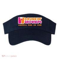 Drunkin' Grownups America Runs On Wine Funny Drinking Quote Visor thumb 0