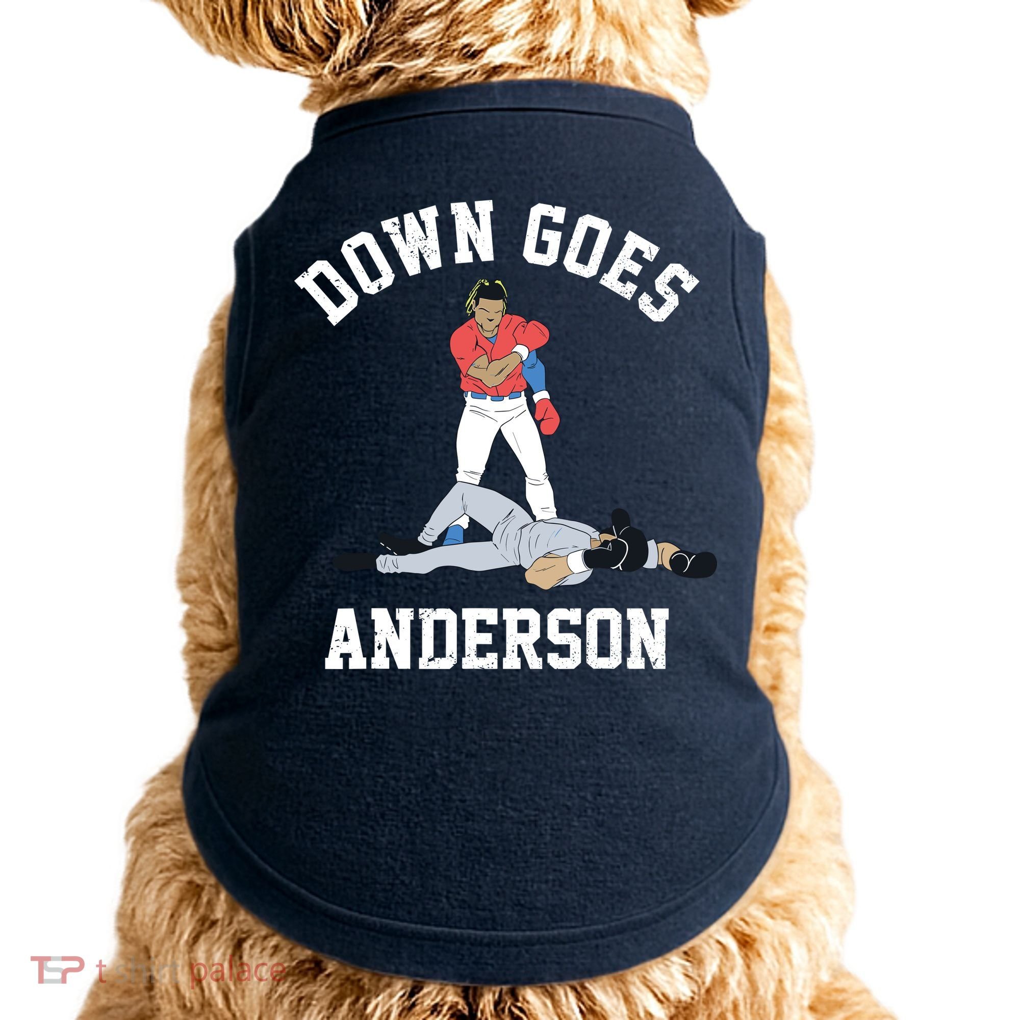 Down Goes Anderson Doggie Tank