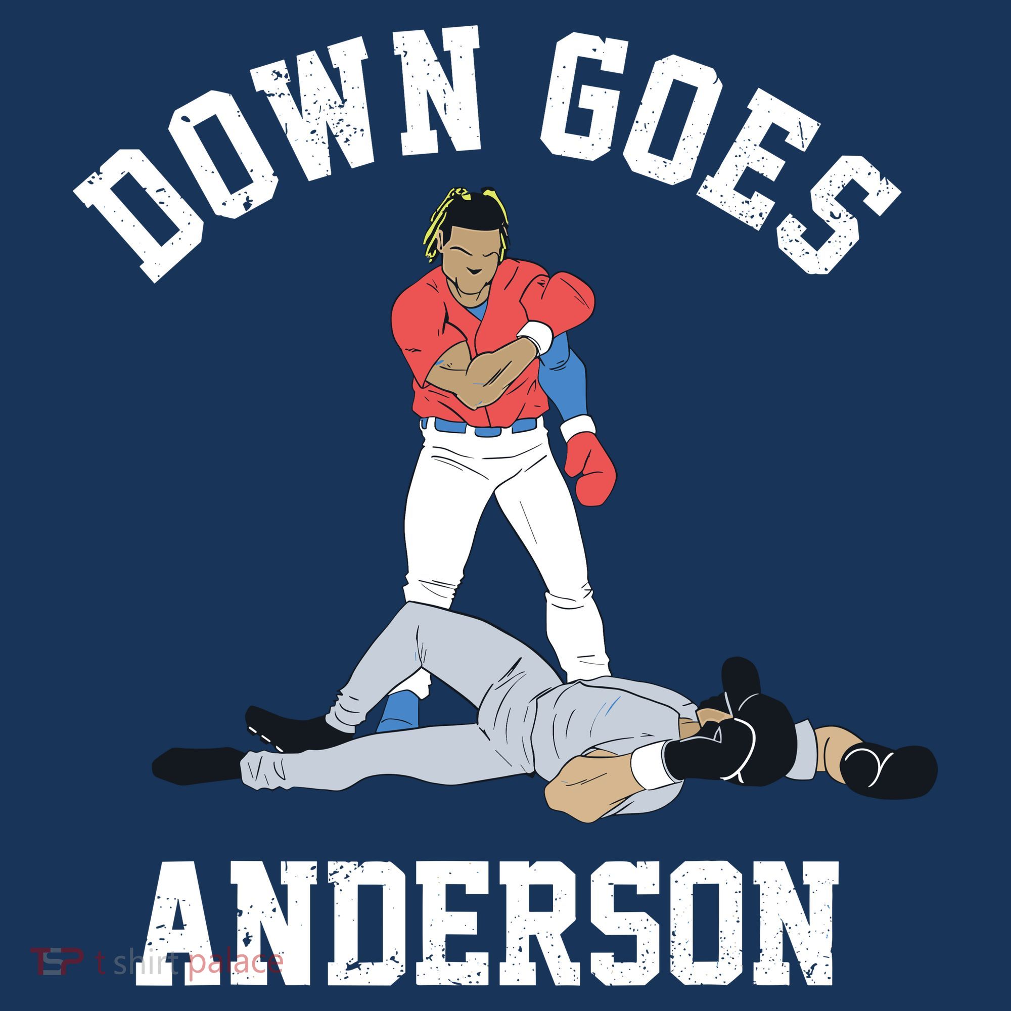 Down Goes Anderson Doggie Tank