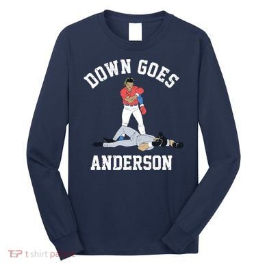 Down Goes Anderson Long Sleeve Shirt