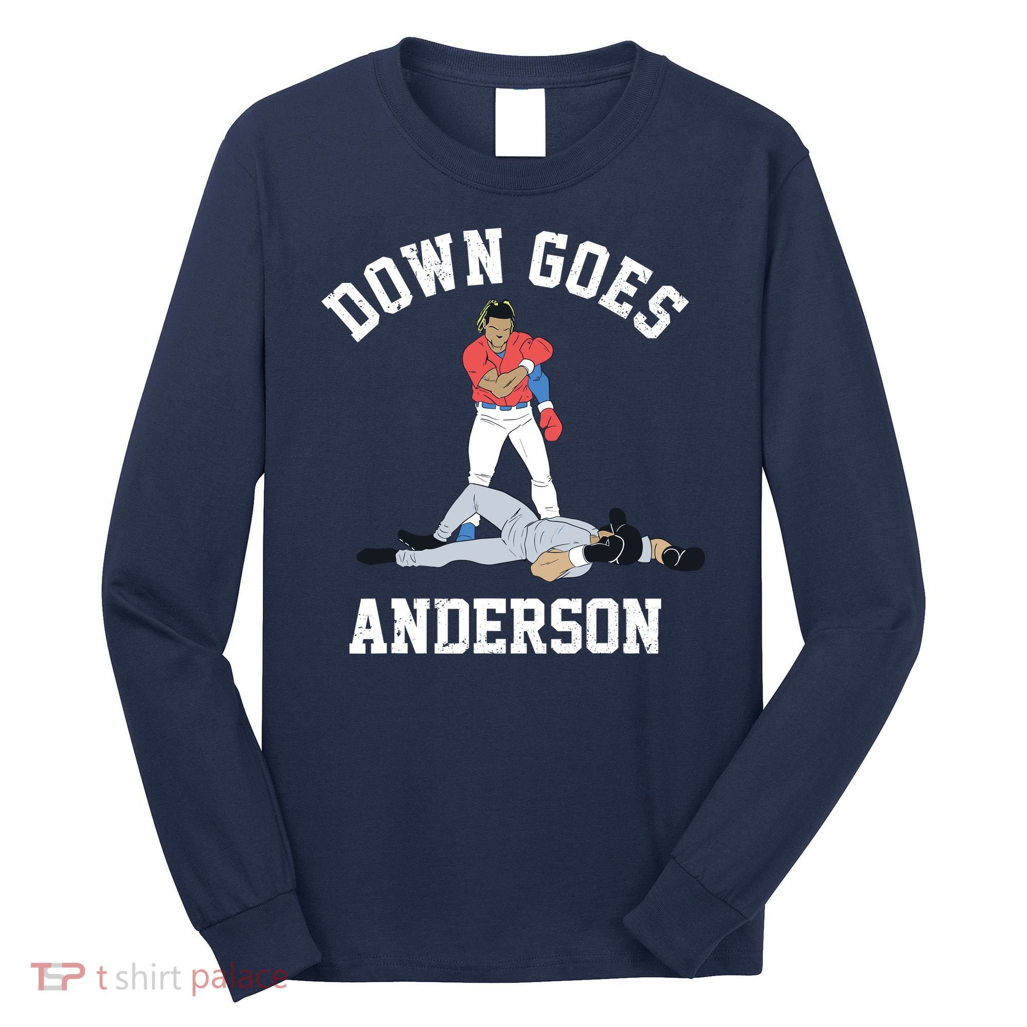 Down Goes Anderson Long Sleeve Shirt