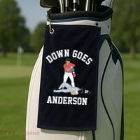 Down Goes Anderson Golf Towel thumb 2
