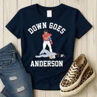 Down Goes Anderson Women's T-Shirt thumb 3