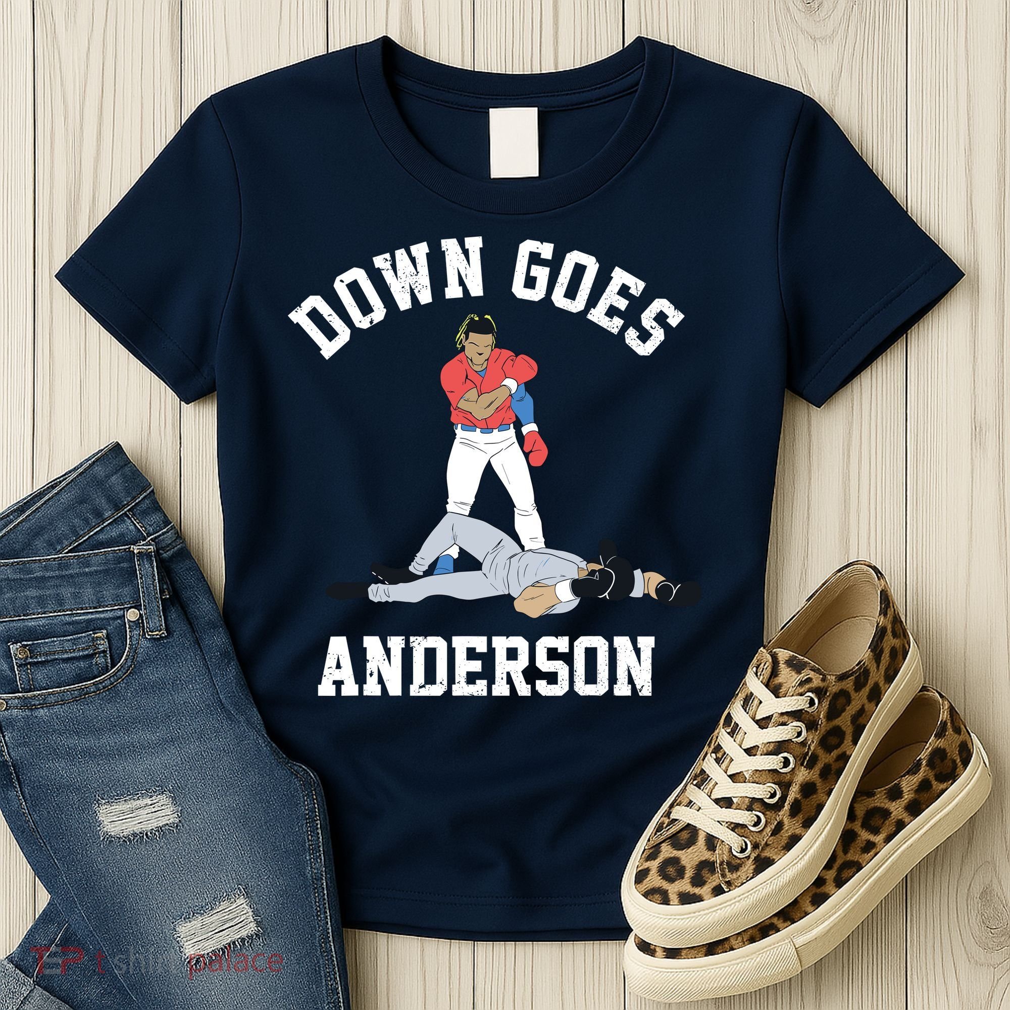 Down Goes Anderson Women's T-Shirt