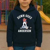 Down Goes Anderson Kids Hoodie thumb 3