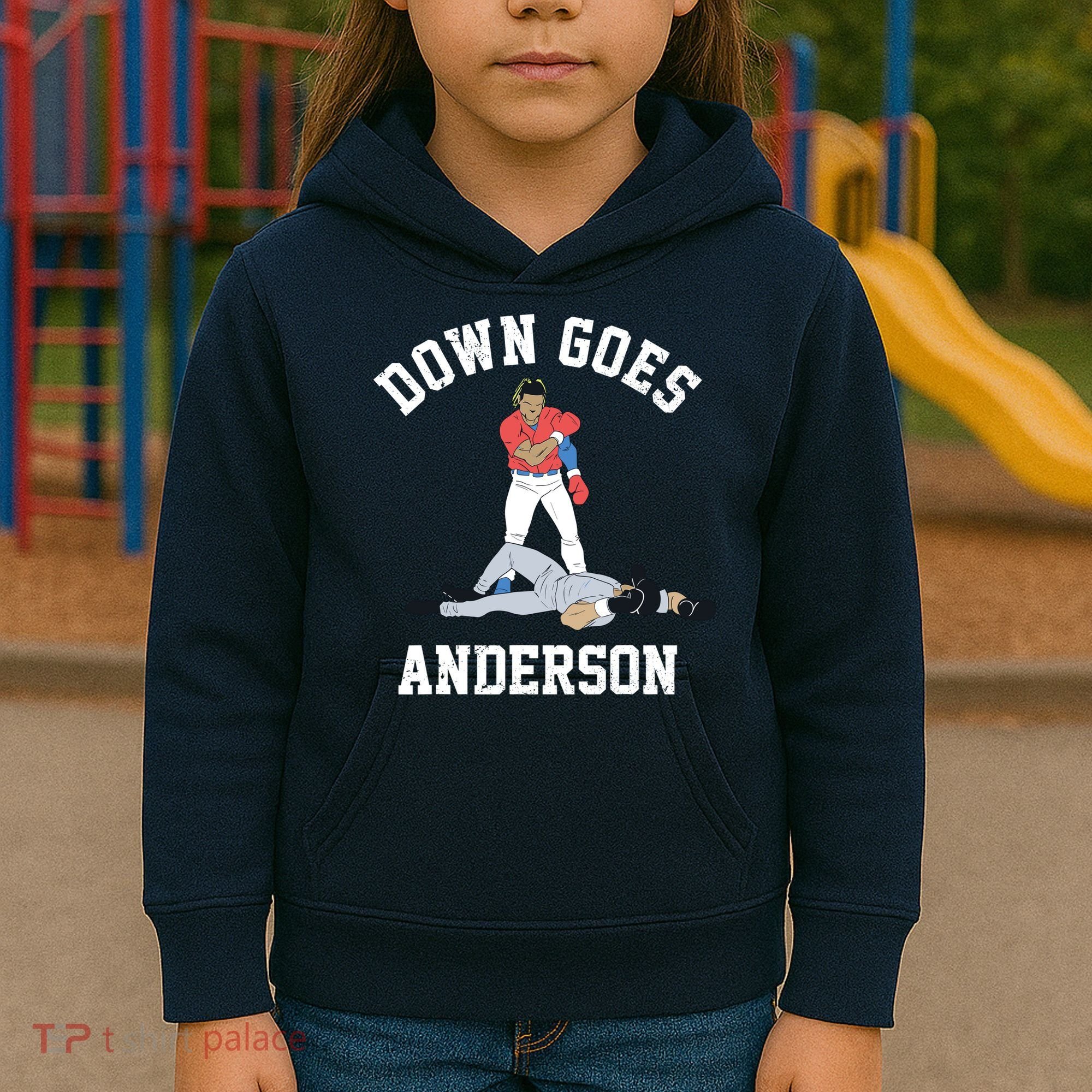 Down Goes Anderson Kids Hoodie