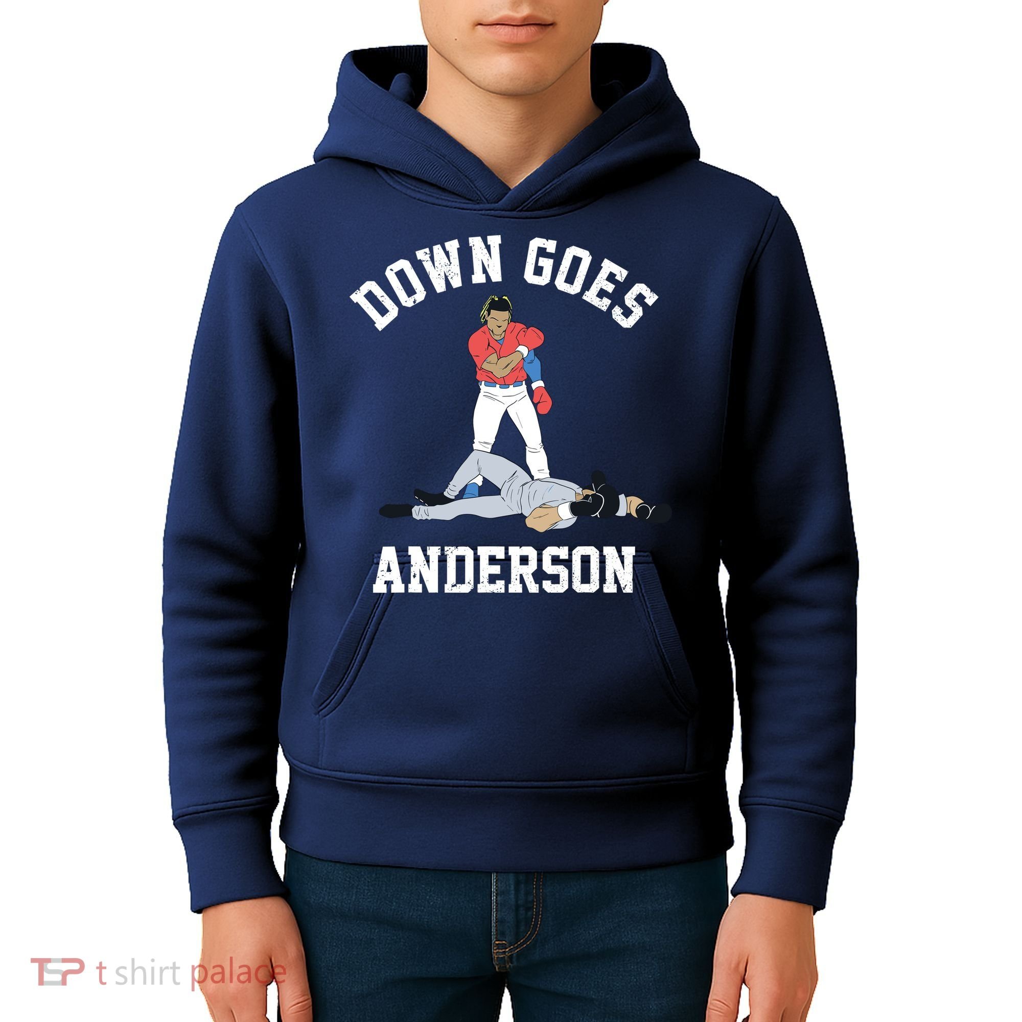Down Goes Anderson Kids Hoodie
