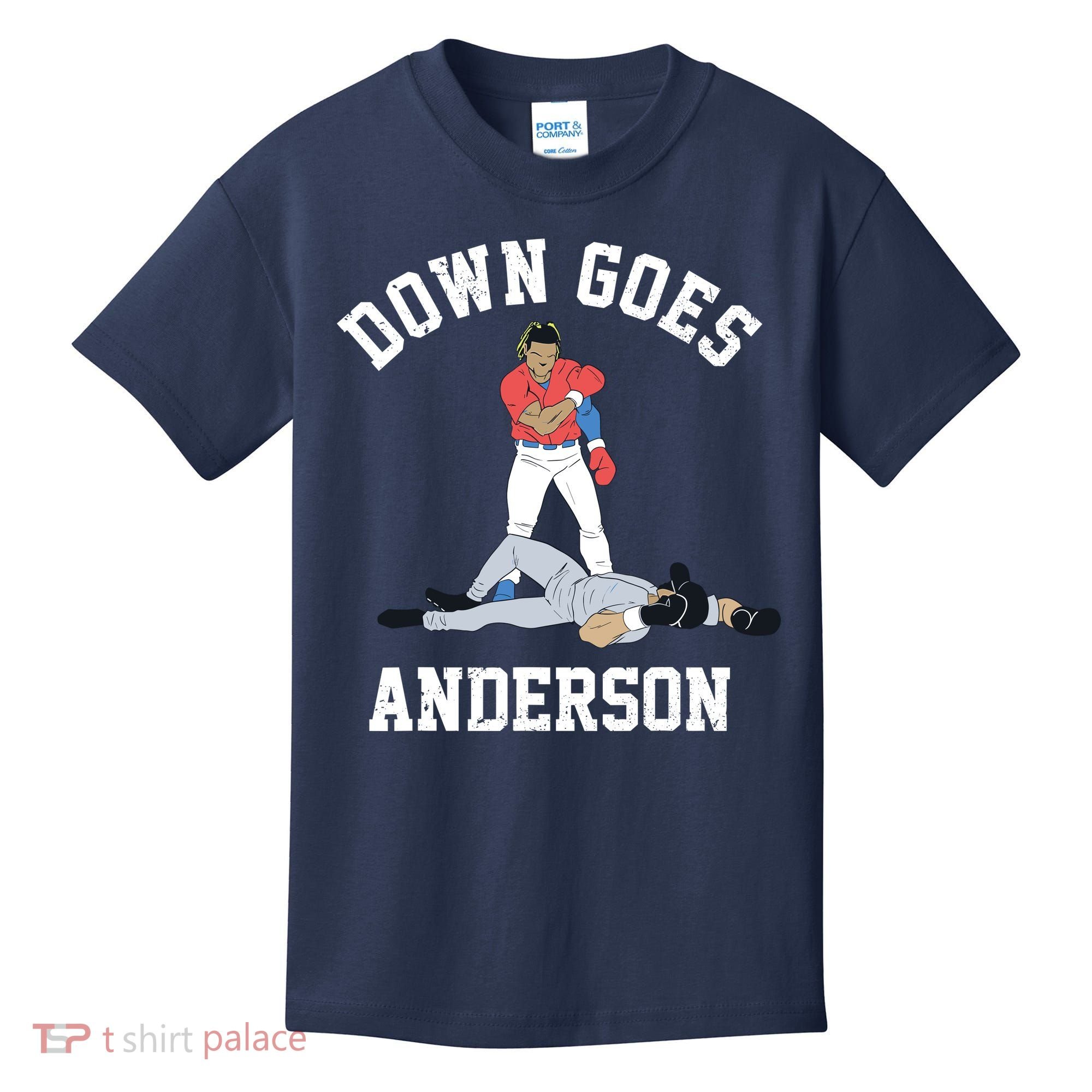 Down Goes Anderson Kids T-Shirt