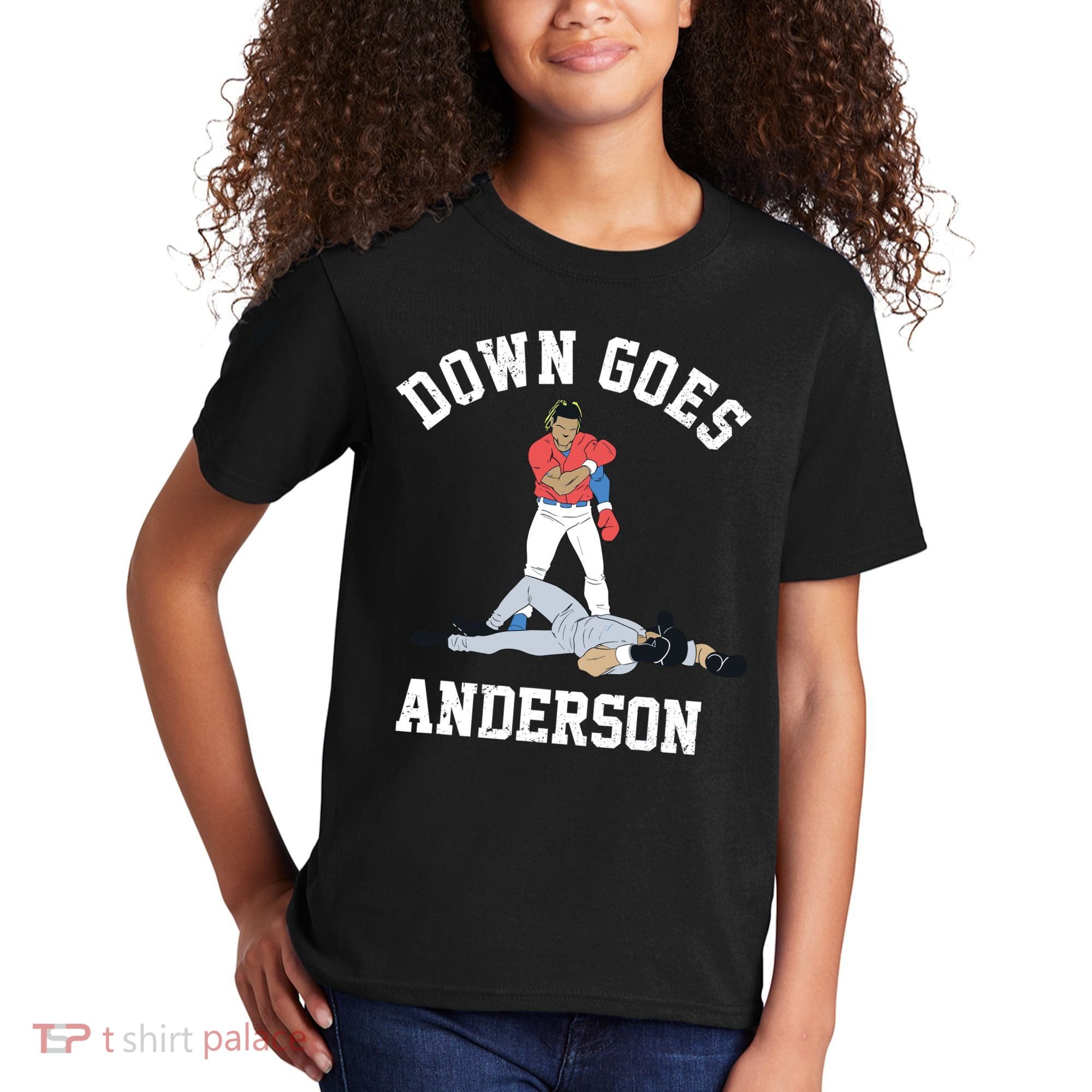 Down Goes Anderson Kids T-Shirt