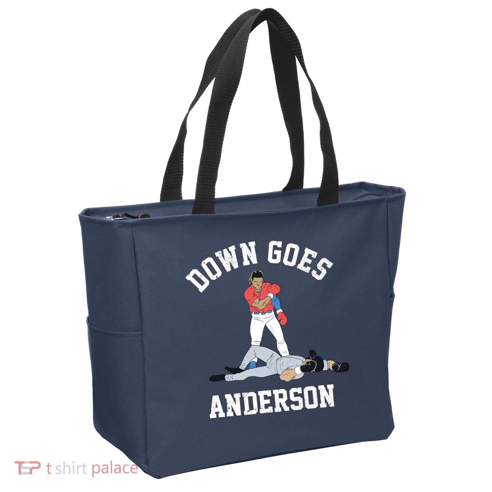 Down Goes Anderson Tote Bag