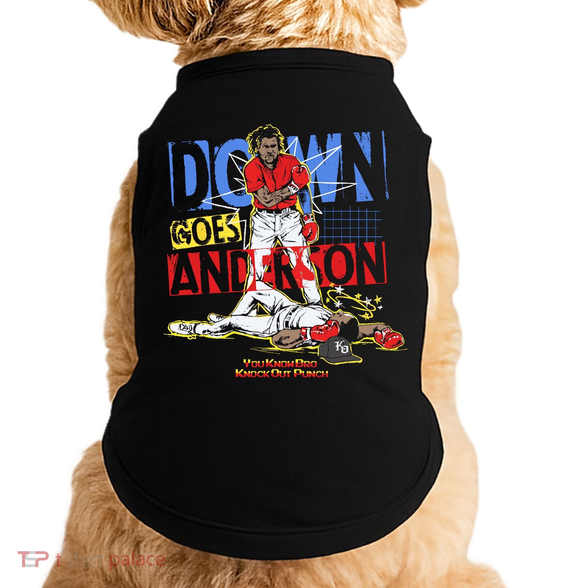 Down Goes Anderson Doggie Tank