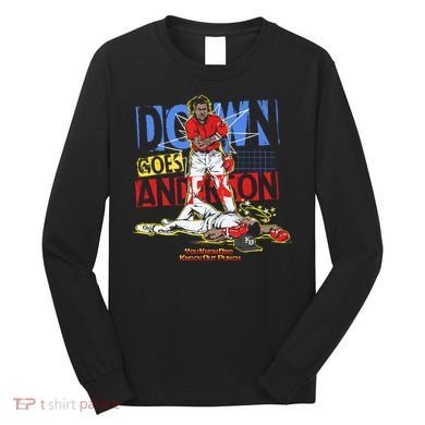 Down Goes Anderson Long Sleeve Shirt