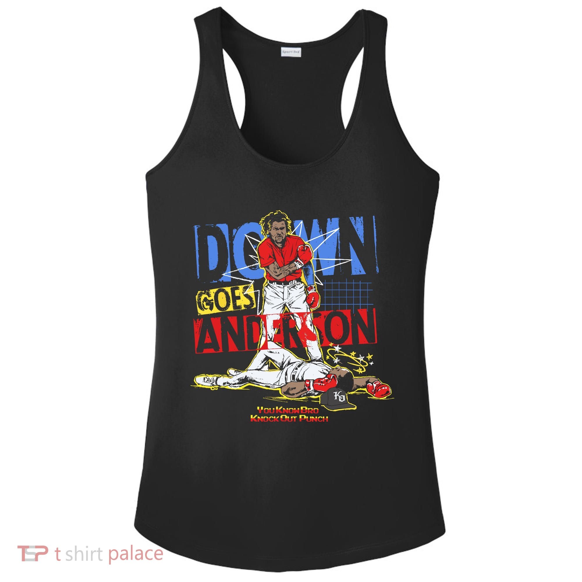 Down Goes Anderson Ladies PosiCharge Competitor Racerback Tank