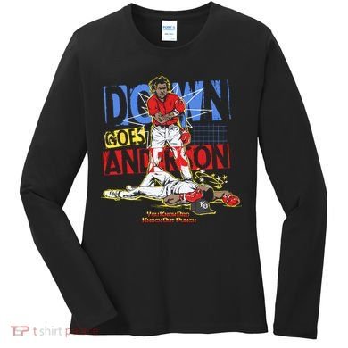 Down Goes Anderson Women's Long Sleeve Shirt