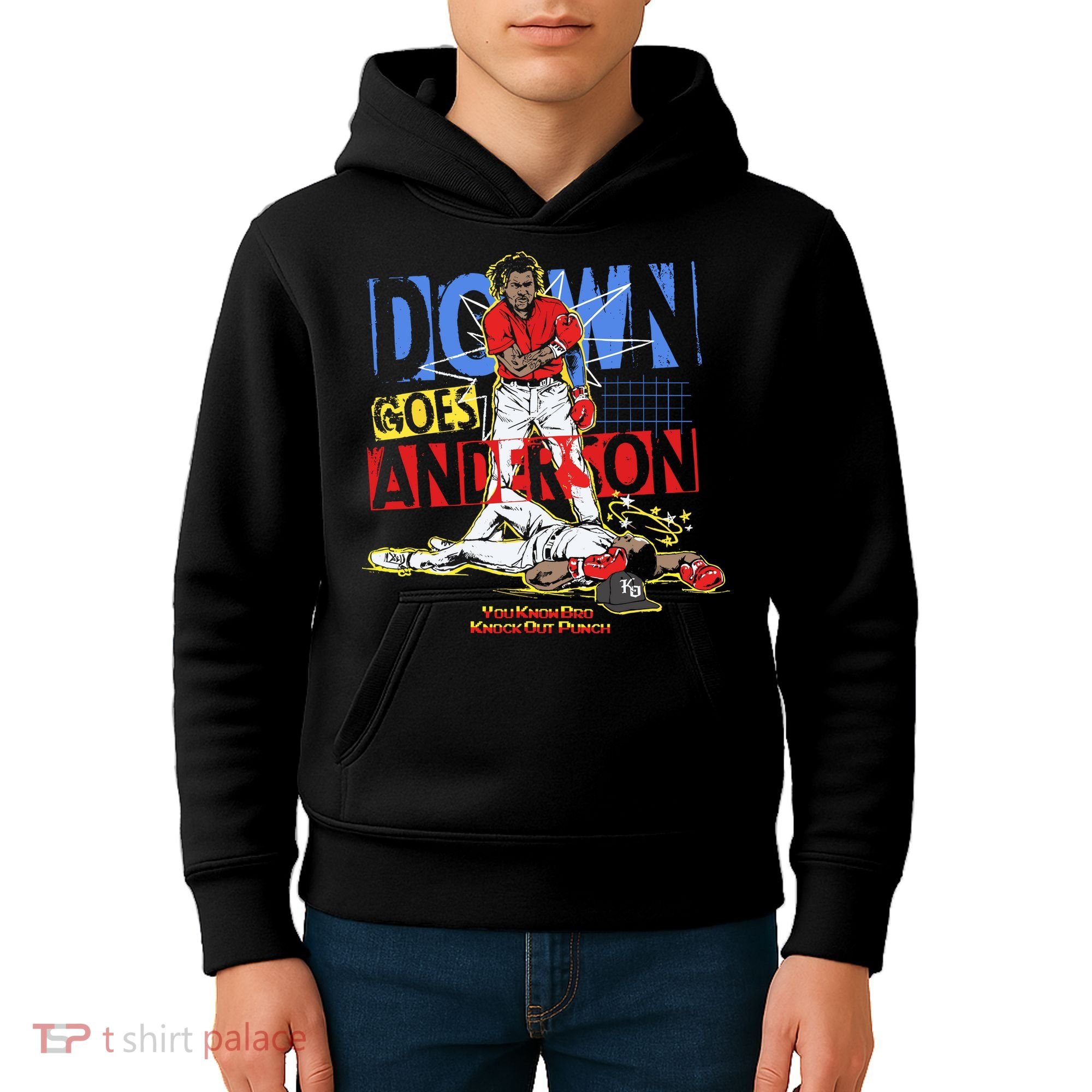 Down Goes Anderson Kids Hoodie