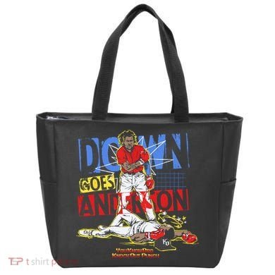 Down Goes Anderson Tote Bag