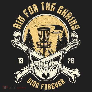 Disc Golf Aim For The Chains Skull Tumbler
