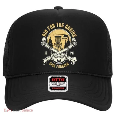 Disc Golf Aim For The Chains Skull Hat