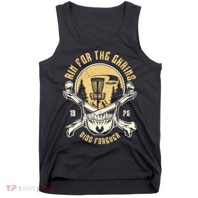 Disc Golf Aim For The Chains Skull Tank Top