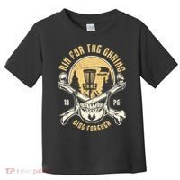 Disc Golf Aim For The Chains Skull Toddler T-Shirt thumb 0