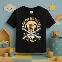 Disc Golf Aim For The Chains Skull Toddler T-Shirt thumb 3