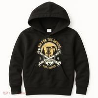 Disc Golf Aim For The Chains Skull Kids Hoodie thumb 0