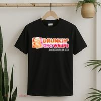 Drunken Grownups American Dad Run On Beer Funny T-Shirt thumb 2