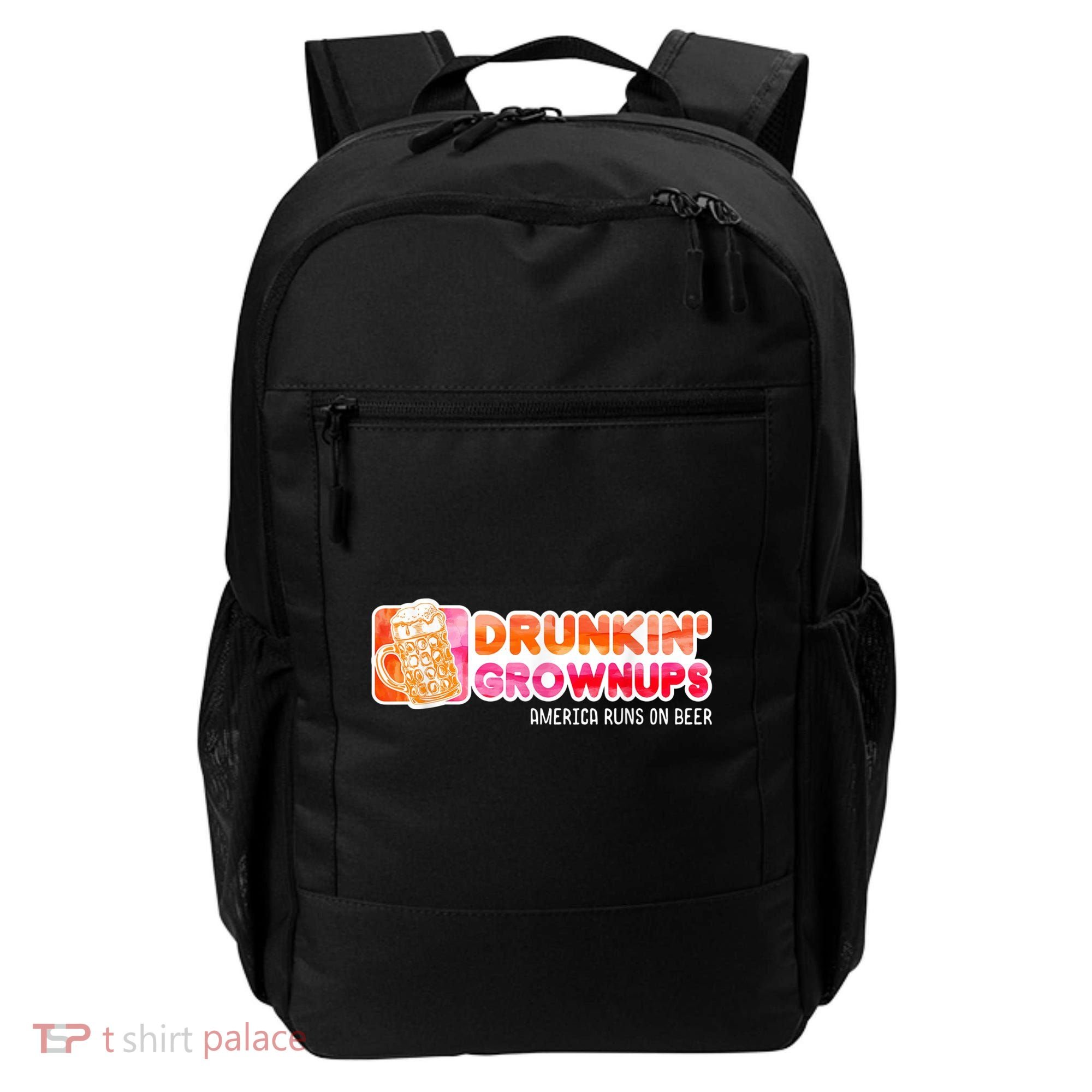 Drunken Grownups American Dad Run On Beer Funny Backpack