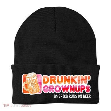 Drunken Grownups American Dad Run On Beer Funny Beanie