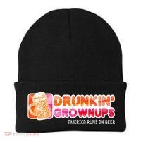 Drunken Grownups American Dad Run On Beer Funny Beanie thumb 0