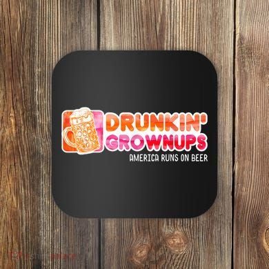Drunken Grownups American Dad Run On Beer Funny Coaster