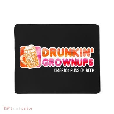 Drunken Grownups American Dad Run On Beer Funny Mousepad