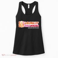 Drunken Grownups American Dad Run On Beer Funny Women's Tank Top thumb 0