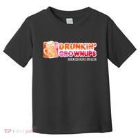 Drunken Grownups American Dad Run On Beer Funny Toddler T-Shirt thumb 0
