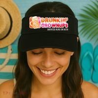 Drunken Grownups American Dad Run On Beer Funny Visor thumb 2