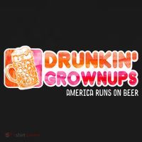Drunken Grownups American Dad Run On Beer Funny Visor thumb 3