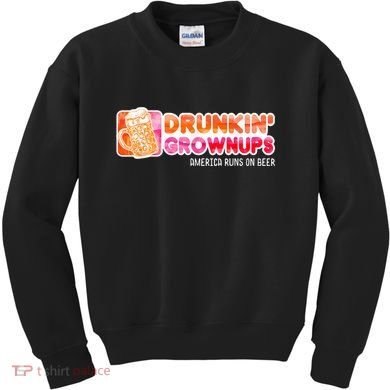 Drunken Grownups American Dad Run On Beer Funny Kids Sweatshirt