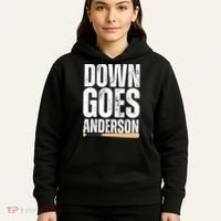 Down Goes Anderson Funny Baseball Hoodie thumb 5