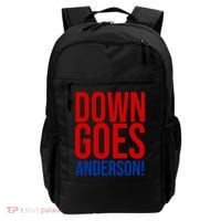Down Goes Anderson Cleveland Vs Chicago Fight Baseball Backpack thumb 0